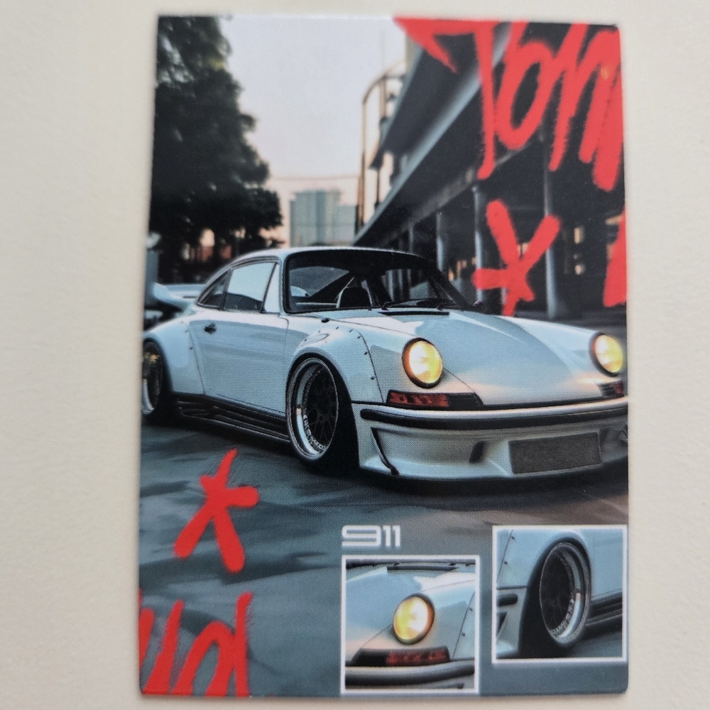 Porsche 911 Classic Street Style Handmade Decorative Magnet